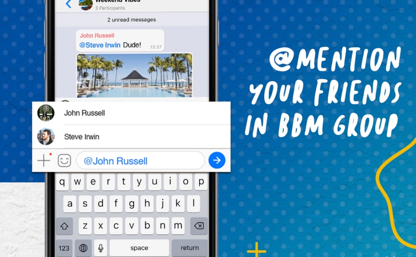 Newest BBM Brings @Mention Feature in Group, Video Post in Feeds for iOS, and More!